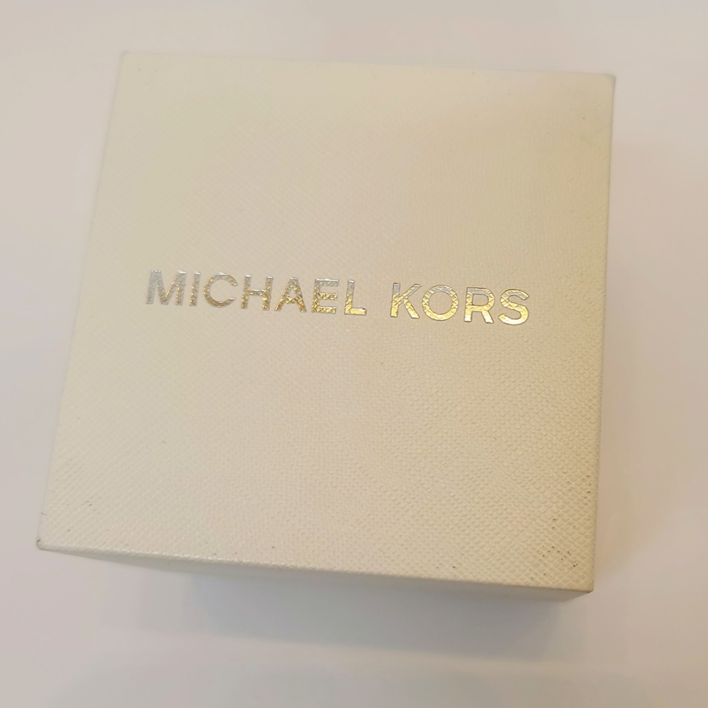 Michael Kors Mercer Rose Gold Tone Steel Salmon Dial Quartz Ladies Watch… - Picture 2 of 5